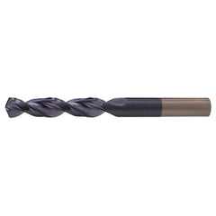 L RHS / RHC HSS-CO 8% (M42) 135 Degree Split Point Q-Cobalt Wide Land Parabolic Drill - TiAlN