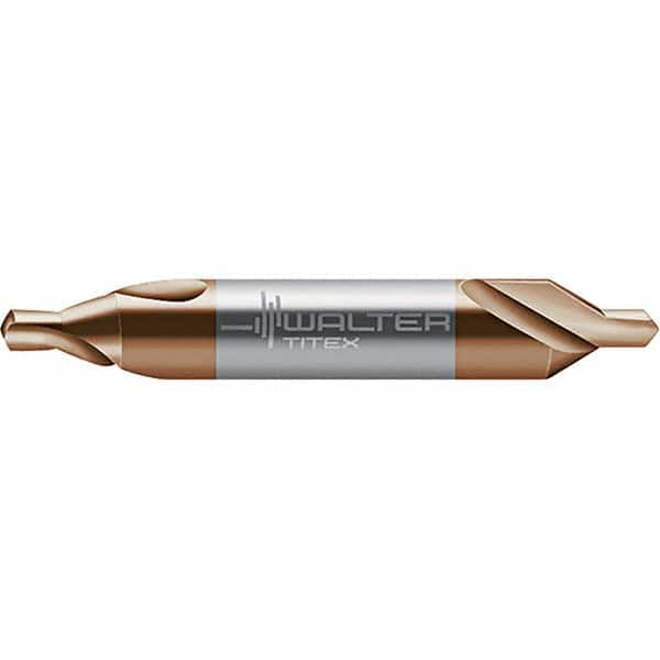 Walter-Titex - Metric Plain Cut 60° Incl Angle Solid Carbide Combo Drill & Countersink - All Tool & Supply