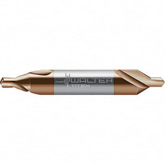 Walter-Titex - Metric Plain Cut 60° Incl Angle Solid Carbide Combo Drill & Countersink - All Tool & Supply