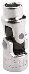 Proto - 1/4", 1/4" Drive, Standard Hand Socket - 6 Points, 1-25/64" OAL, Alloy Steel, Chrome Finish - All Tool & Supply