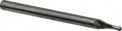 Niagara Cutter - 1/16" Diam, 1/8" LOC, 2 Flute Solid Carbide Ball End Mill - All Tool & Supply