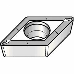 Kennametal - DCMT325111 11 Grade KT325 Cermet Turning Insert - Uncoated, 55° Diamond, 3/8" Inscr Circle, 5/32" Thick, 1/64" Corner Radius - All Tool & Supply