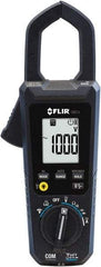 FLIR - CM74, CAT IV, Digital True RMS Auto Ranging Clamp Meter with 1.38" Clamp On Jaws - 1000 VAC/VDC, 600 AC/DC Amps, Measures Voltage, Capacitance, Current, Frequency, Resistance - All Tool & Supply