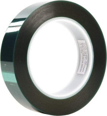 3M - 1-1/2" Wide x 72 Yd Long Green Polyester Film Masking Tape - Series 8992, 3.2 mil Thick - All Tool & Supply