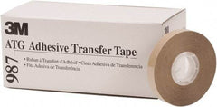 3M - 36 Yds. Long x, High Strength Acrylic Adhesive Transfer Tape - Paper Liner, 2 mil Thick - All Tool & Supply