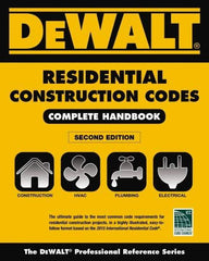 DELMAR CENGAGE Learning - DEWALT 2015 Residential Construction Codes: Complete Handbook Publication, 2nd Edition - by Underwood, Delmar/Cengage Learning - All Tool & Supply