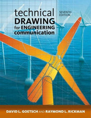 DELMAR CENGAGE Learning - Technical Drawing for Engineering Communication Publication, 7th Edition - by Goetsch/Rickman/Chalk, Delmar/Cengage Learning - All Tool & Supply