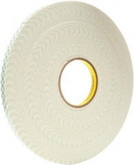 3M - 3/4" x 5 Yd Acrylic Adhesive Double Sided Tape - 0.06" Thick, Urethane Foam Liner, Series 4026W - All Tool & Supply