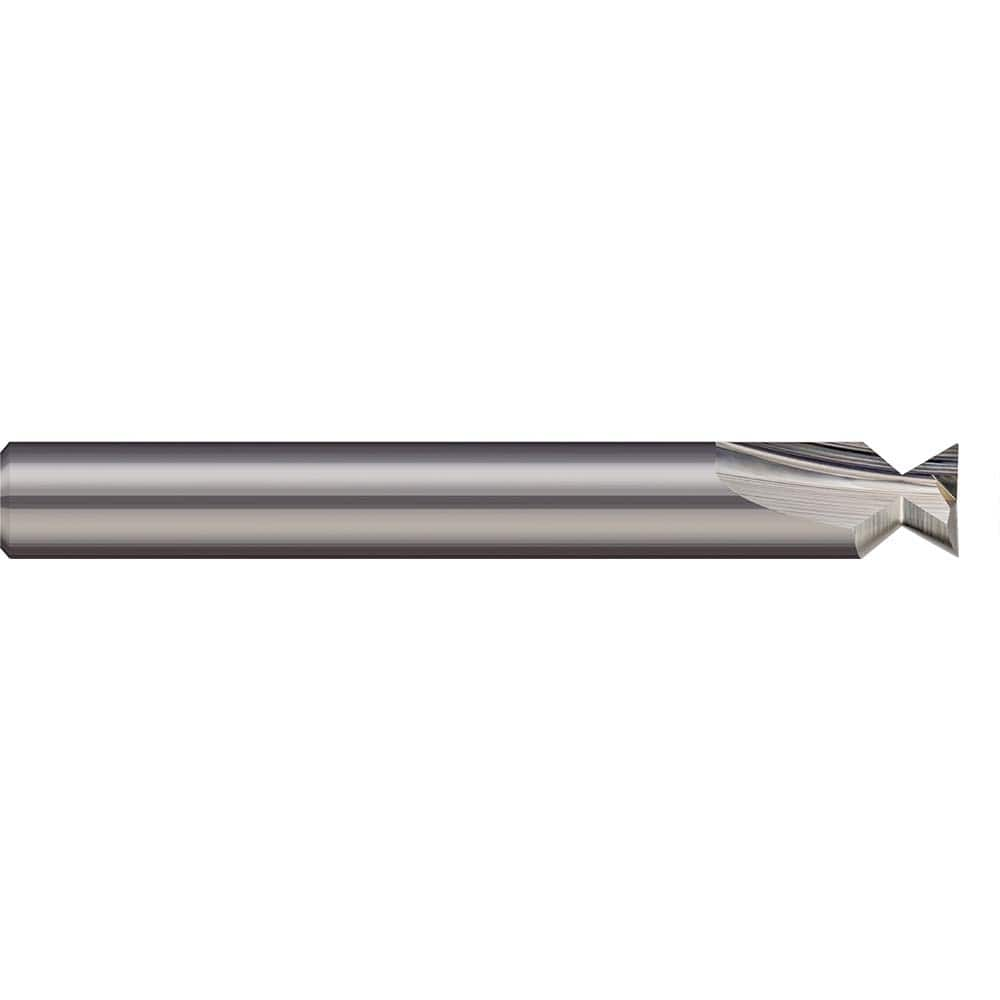 Harvey Tool - 48° 0.362" Cut Diam, 0.219" Cut Width, Solid Carbide Dovetail Cutter - Exact Industrial Supply