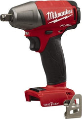 Milwaukee Tool - 1/2" Drive 18 Volt Pistol Grip Cordless Impact Wrench & Ratchet - 2,500 RPM, 0 to 3,200 BPM, 220 Ft/Lb Torque, Lithium-Ion Batteries Not Included - All Tool & Supply