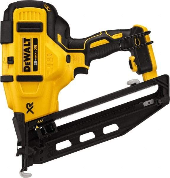 DeWALT - Cordless Cordless Brushless Finish Nailer - 16 Gauge Nail Diam, 1-1/4 to 2-1/2" Long Nail, Lithium-Ion Batteries Not Included - All Tool & Supply