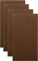 Triton - 24" Wide x 48" High Peg Board Storage Board - 4 Panels, Hardboard, Brown - All Tool & Supply