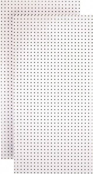 Triton - 24" Wide x 48" High Peg Board Storage Board - 2 Panels, Hardboard, White - All Tool & Supply