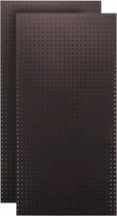 Triton - 24" Wide x 48" High Peg Board Storage Board - 2 Panels, Hardboard, Black - All Tool & Supply