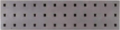 Triton - 18" Wide x 4-1/2" High Peg Board Strip - 1 Panel, Steel with Epoxy Coating, Silver - All Tool & Supply