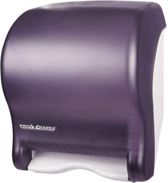 PRO-SOURCE - Hands Free, Plastic Paper Towel Roll Cabinet - 1 Roll 8", Black - All Tool & Supply