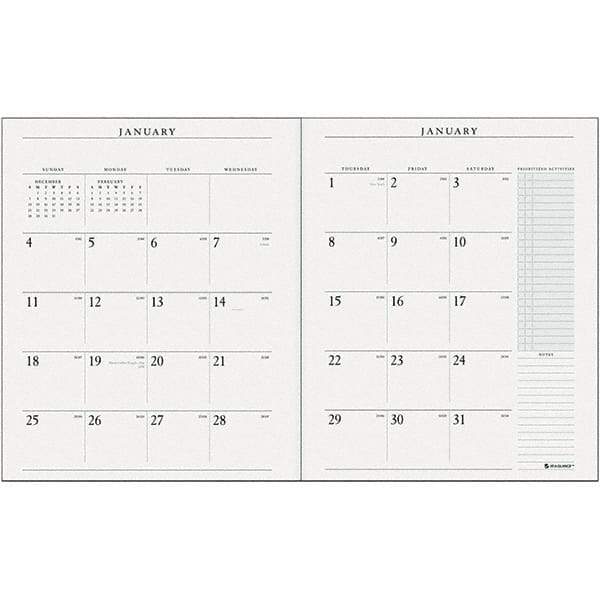 AT-A-GLANCE - 24 Sheet, 9 x 11", Desk Pad Calendar - White - All Tool & Supply