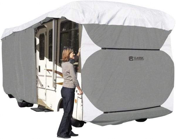 Classic Accessories - Polypropylene RV Protective Cover - 37 to 40' Long x 140" High, Gray and White - All Tool & Supply