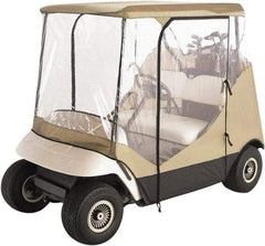 Classic Accessories - Polyester Golf Cart Protective Cover - 83 x 40", Tan - All Tool & Supply