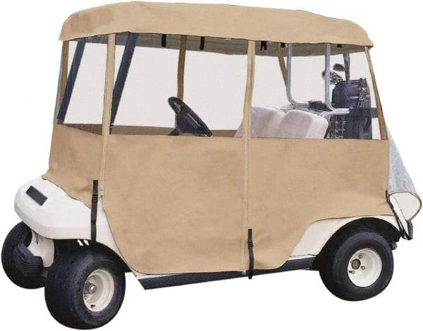 Classic Accessories - Polyester Golf Cart Protective Cover - 66 x 53", Sand - All Tool & Supply