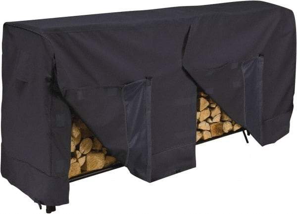 Classic Accessories - Polyester Log Rack Protective Cover - 96 x 24 x 42", Black - All Tool & Supply