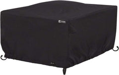 Classic Accessories - Polyester Fire Pit Protective Cover - 42 x 42 x 22", Black - All Tool & Supply