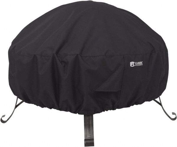 Classic Accessories - Polyester Fire Pit Protective Cover - 36" Diam x 12" High, Black - All Tool & Supply