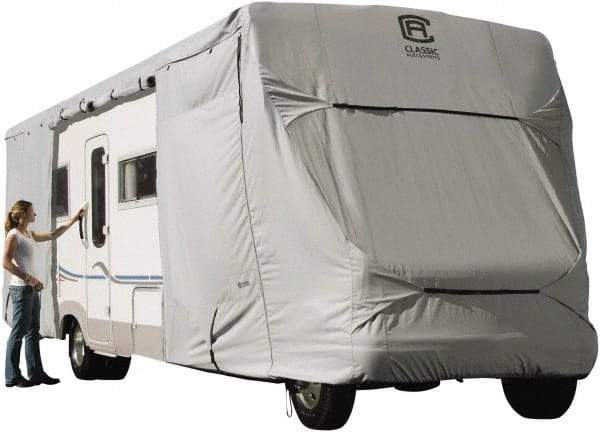 Classic Accessories - Polyester RV Protective Cover - 23 to 26' Long x 122" High, Gray - All Tool & Supply