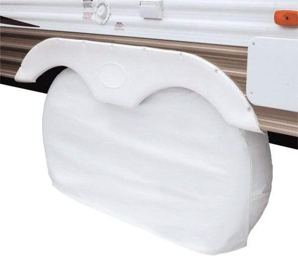 Classic Accessories - Polyvinyl Chloride RV Protective Cover - 27" Diam x 8" Wide, Snow White - All Tool & Supply