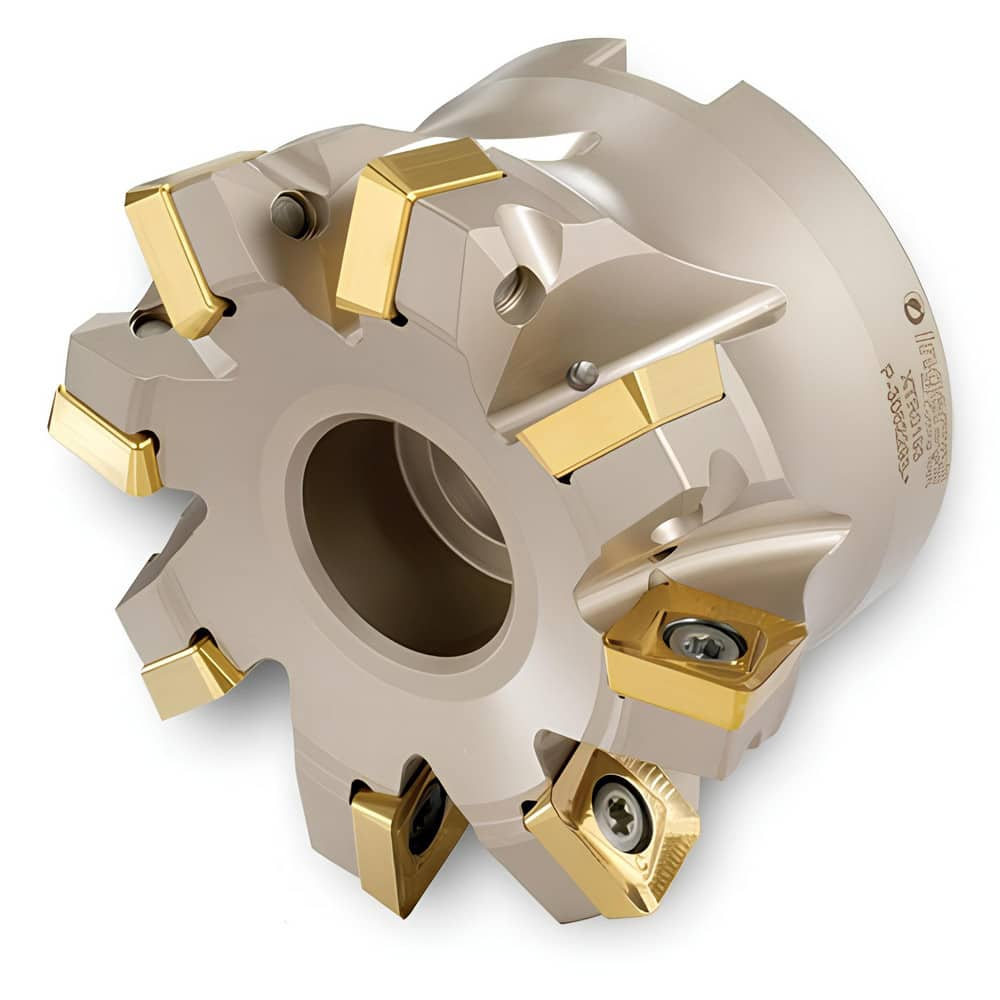 Indexable High-Feed Face Mills; Minimum Cutting Diameter: 1.7550 in; Maximum Cutting Diameter: 3.0000 in; Maximum Depth Of Cut: 0.1470 in; Arbor Hole Diameter (mm): 1.00; Compatible Insert Size Code: 1906; Maximum Ramping Angle: 3.6  ™; Series: 5G6M; Cutt