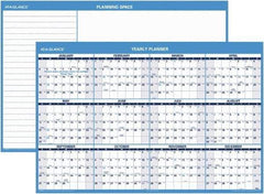 AT-A-GLANCE - 1 Sheet, 48 x 32", Erasable Wall Planner - Blue & White - All Tool & Supply