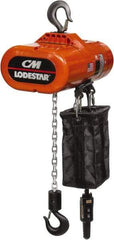 CM - 2 Ton Capacity, 16 FPM Lift Speed, Electric Chain Hoist - 10' Max Lift, 24.83" Min Headroom, 1 Chain - All Tool & Supply