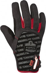 Ergodyne - Size L (9), ANSI Cut Lvl A4, Puncture Lvl 3, Abrasion Lvl 3, Armortex Cut Resistant Gloves - Hook & Loop Cuff, Black, Paired - All Tool & Supply