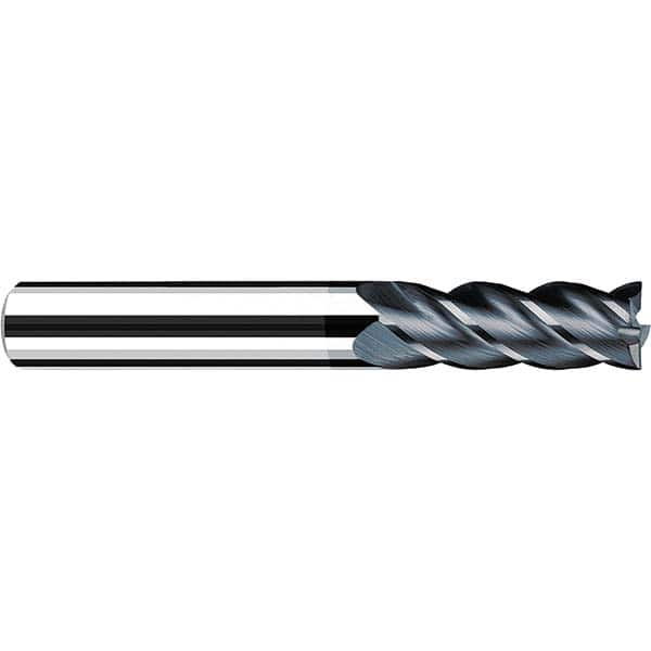 Fraisa - 3/8, 1" LOC, 3/8" Shank Diam, 2-3/4" OAL, 4 Flute Solid Carbide Square End Mill - All Tool & Supply