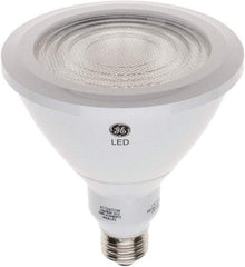 GE Lighting - 18 Watt LED Flood/Spot Medium Screw Lamp - 3,000°K Color Temp, 1,550 Lumens, 120 Volts, Dimmable, PAR38, 25,000 hr Avg Life - All Tool & Supply