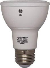 GE Lighting - 7 Watt LED Flood/Spot Medium Screw Lamp - 3,000°K Color Temp, 520 Lumens, 120 Volts, Dimmable, PAR20, 25,000 hr Avg Life - All Tool & Supply