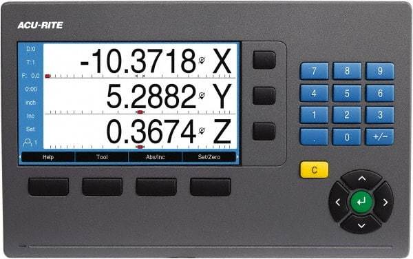 Acu-Rite - 3 Axes, Milling, Lathe & Grinding Compatible DRO Counter - Color TFT Display - All Tool & Supply