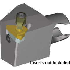 Kennametal - Insert Style LT16ER, 25mm Head Length, Left Hand Cut, External Modular Threading Cutting Unit Head - System Size KM20, 17mm Center to Cutting Edge, Series LT Threading - All Tool & Supply