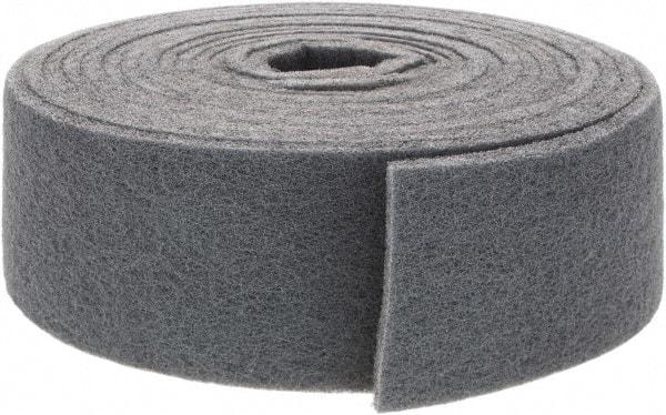 Brite Star - 30' Long x 4" Wide Nonwoven Roll - Very Fine Grade, Gray, Silicon Carbide - All Tool & Supply