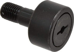 Accurate Bushing - 1-1/8" Roller Diam x 5/8" Width, 7/16" Stud Diam x 1" Length, Stud Cam Follower - Steel, 1/2" Thread Length, 7/16-20 Thread, 1-5/8" OAL, 3,030 Lb Dynamic Cap, 3,100 Lb Static Cap - All Tool & Supply