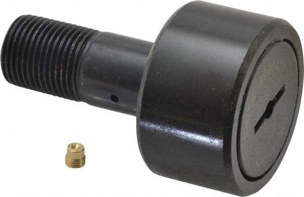 Accurate Bushing - 1-3/4" Roller Diam x 1" Width, 3/4" Stud Diam x 1-3/4" Length, Stud Cam Follower - Steel, 7/8" Thread Length, 3/4-16 Thread, 2-3/4" OAL, 7,870 Lb Dynamic Cap, 7,950 Lb Static Cap - All Tool & Supply