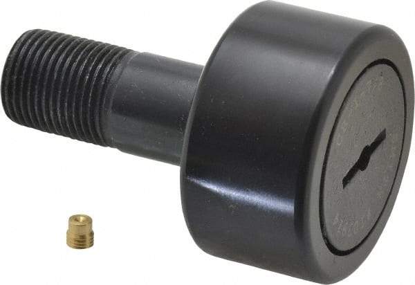 Accurate Bushing - 1-7/8" Roller Diam x 1" Width, 3/4" Stud Diam x 1-3/4" Length, Stud Cam Follower - Steel, 7/8" Thread Length, 3/4-16 Thread, 2-3/4" OAL, 7,870 Lb Dynamic Cap, 7,950 Lb Static Cap - All Tool & Supply