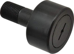 Accurate Bushing - 2-1/4" Roller Diam x 1-1/4" Width, 7/8" Stud Diam x 2" Length, Stud Cam Follower - Steel, 1" Thread Length, 7/8-14 Thread, 3-1/4" OAL, 10,370 Lb Dynamic Cap, 10,700 Lb Static Cap - All Tool & Supply