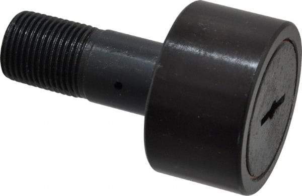 Accurate Bushing - 1-3/4" Roller Diam x 1" Width, 3/4" Stud Diam x 1-3/4" Length, Stud Cam Follower - Steel, 7/8" Thread Length, 3/4-16 Thread, 2-3/4" OAL, 7,870 Lb Dynamic Cap, 7,950 Lb Static Cap - All Tool & Supply