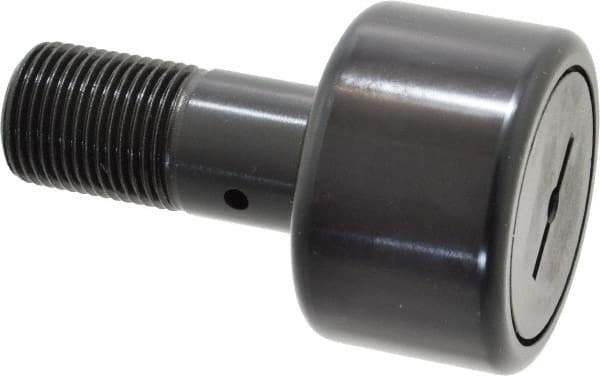 Accurate Bushing - 2" Roller Diam x 1-1/4" Width, 7/8" Stud Diam x 2" Length, Stud Cam Follower - Steel, 1" Thread Length, 7/8-14 Thread, 3-1/4" OAL, 10,370 Lb Dynamic Cap, 10,700 Lb Static Cap - All Tool & Supply