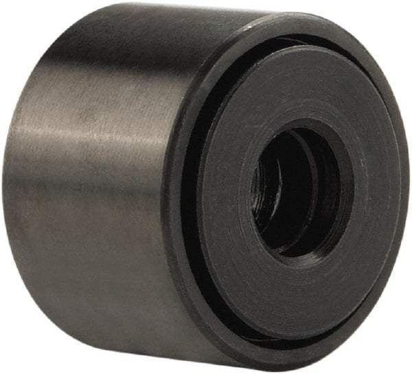 Accurate Bushing - 5/8" Bore, 2" Roller Diam x 1-1/4" Roller Width, Stainless Steel Yoke Cam Follower - 5,660 Lb Dynamic Load Capacity, 1-5/16" Overall Width - All Tool & Supply