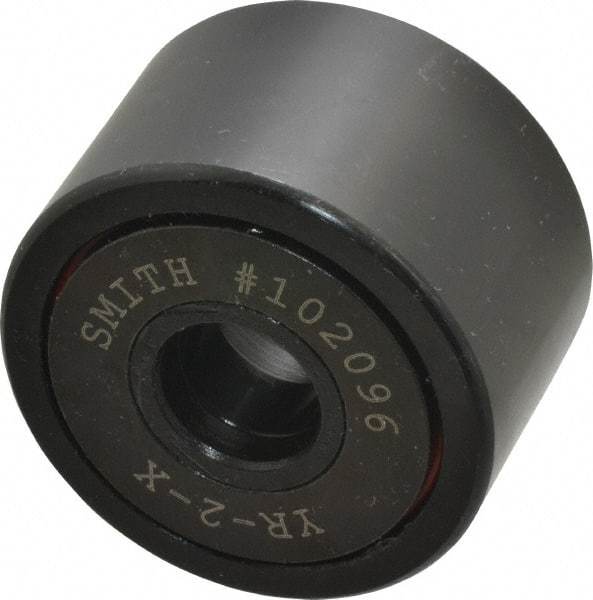 Accurate Bushing - 5/8" Bore, 2" Roller Diam x 1-1/4" Roller Width, Steel Yoke Cam Follower - 10,370 Lb Dynamic Load Capacity, 1-5/16" Overall Width - All Tool & Supply