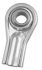 Alinabal - 1/4" ID, Female Spherical Rod End - 1/4-28 LH, Carbon Steel with Steel Raceway - All Tool & Supply