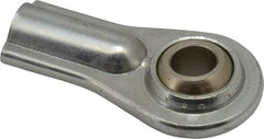 Alinabal - 3/8" ID, Female Spherical Rod End - 3/8-24 LH, Carbon Steel with Steel Raceway - All Tool & Supply