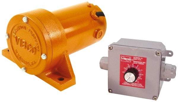 Vibco - 1 Phase, 1.3 Amp, 115 Volt, 6-3/4" Long, Electric Vibrators - 0 to 100 Lbs. Force, 68 Decibels - All Tool & Supply